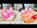 How to Make a Fondant Covered Half Birthday Cake at Home | How to Price Half Cakes at Your Bakery
