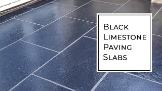 Black Limestone Paving Slabs :