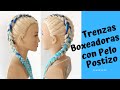 Como Tejer FÁCILMENTE Trenzas BOXEADORAS con PELO POSTIZO | Kanekalon | para APRENDICES