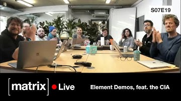 Matrix Live S07E19 — Element Demos, feat. the CIA