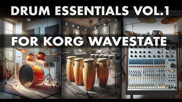 Drum Essentials Vol. 1 - a Korg WaveState SoundSet (Korg WaveState Patches, Soundpack)