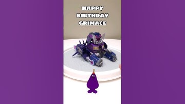 "Happy Birthday Grimace Battle Chariot" featuring Shattered Glass Optimus Prime and Axlegrease