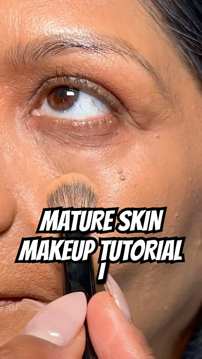 MATURE SKIN MAKEUP - DARK CIRCLES & WRINKLES 👍🏽 #makeuptutorial #matureskinmakeup #makeuptips