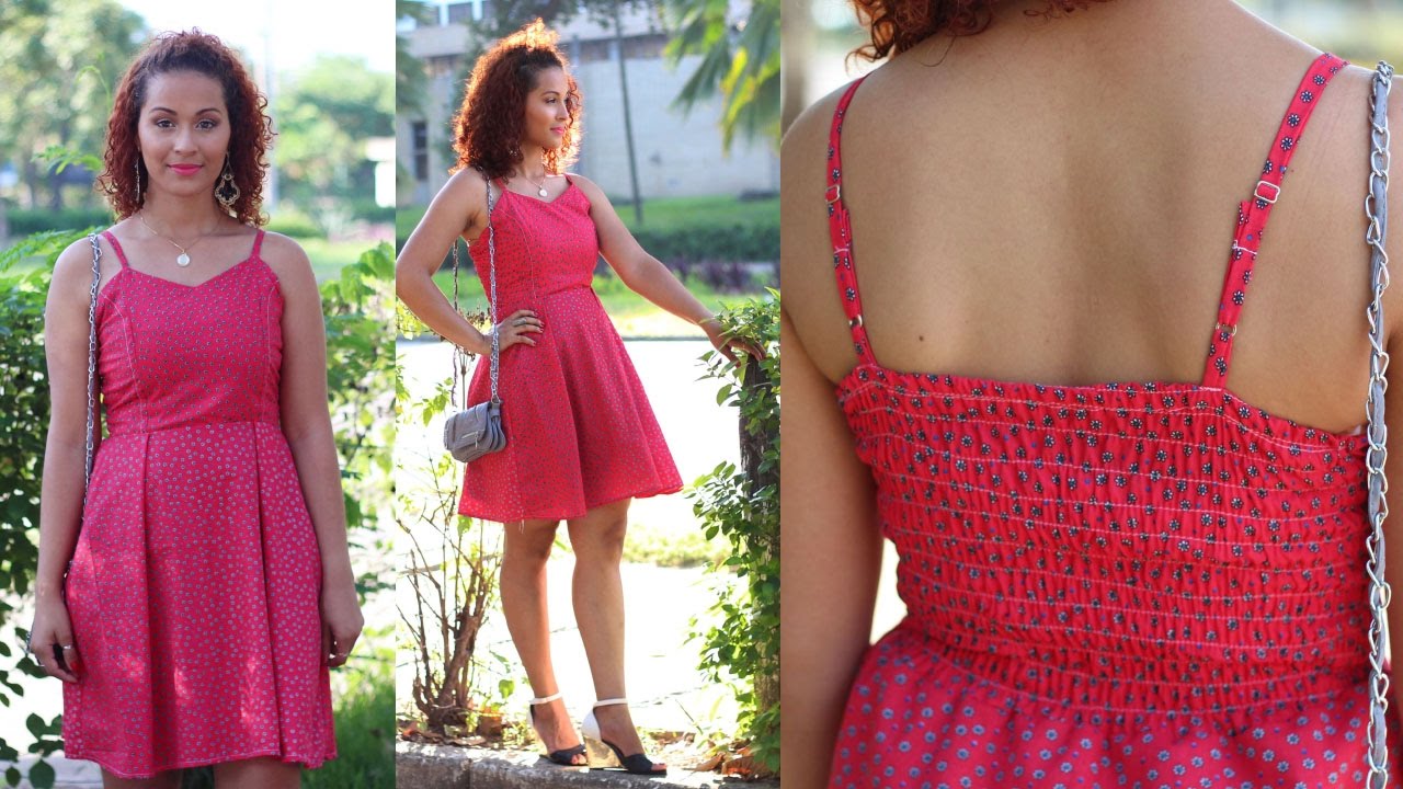 VESTIDO COM LASTEX E PREGAS - ESPECIAL FIM DE ANO