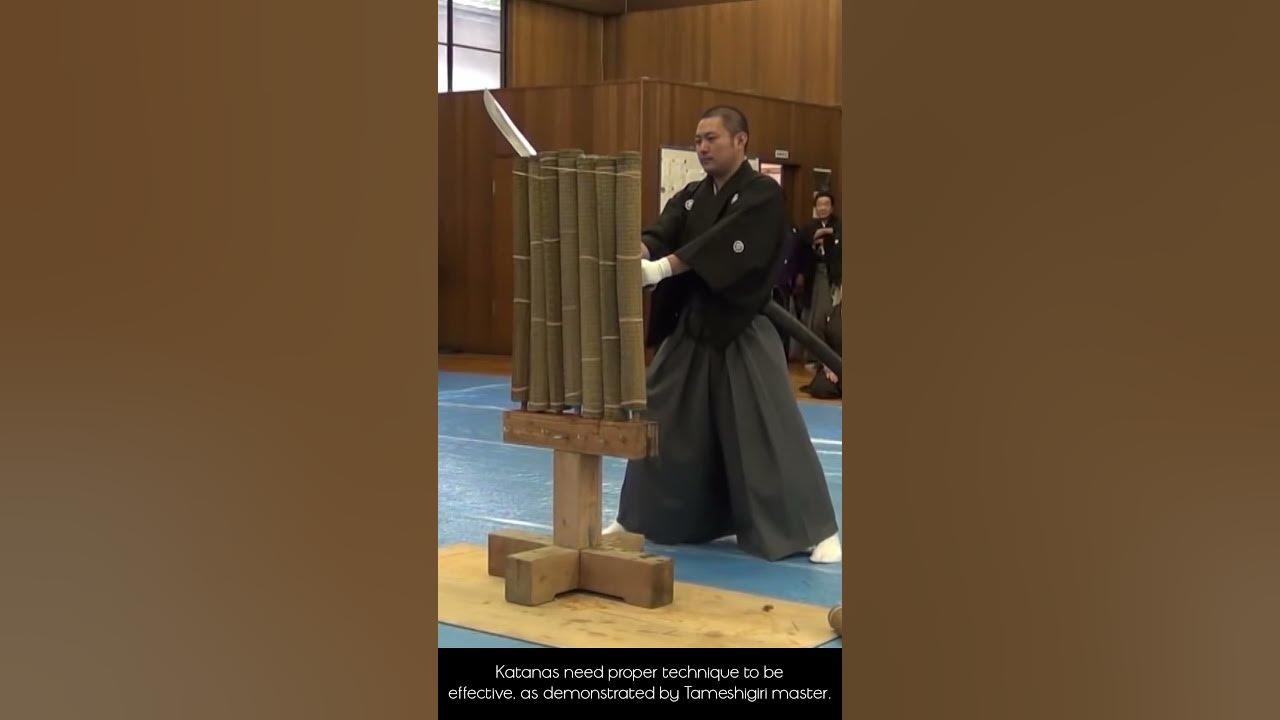 Tameshigiri Master. Sword Cutting.  #shorts #reels
