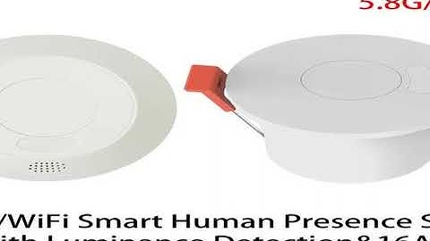 REVIEW ZigBee/Wifi MmWave Radar Human Presence Motion Sensor Light Switch Luminosity Detection 110/2