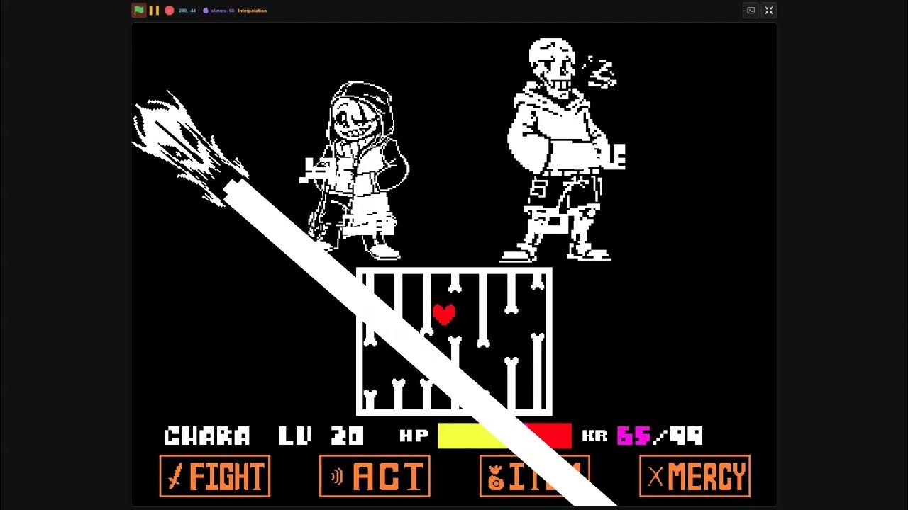 Ink!Sans Fight Attack 7 - YouTube