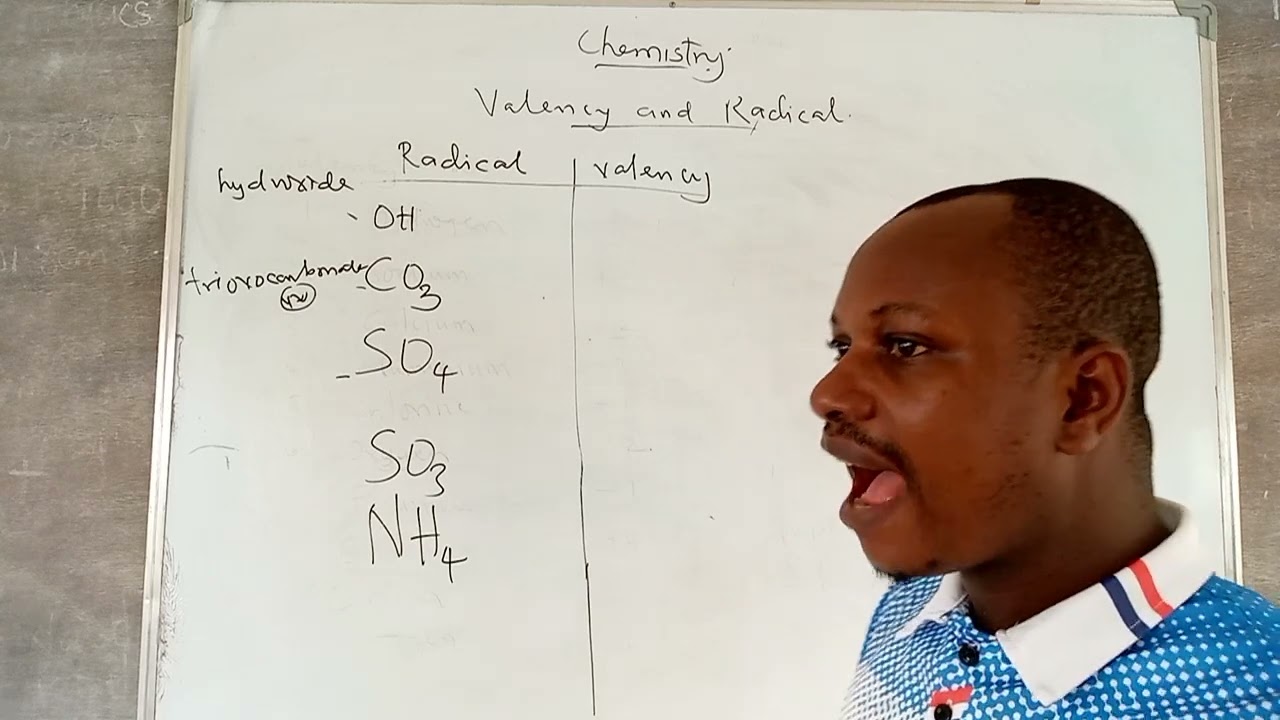 RADICALS AND THEIR VALENCIES