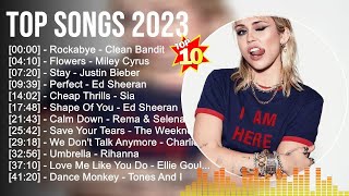 Top Songs 2023 🔥 Shawn Mendes, Charlie Puth, The Weeknd, Tones And I, Rihanna, Dua Lipa, Sia