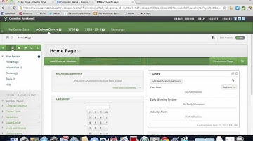 ACA CourseSites: Add Modules