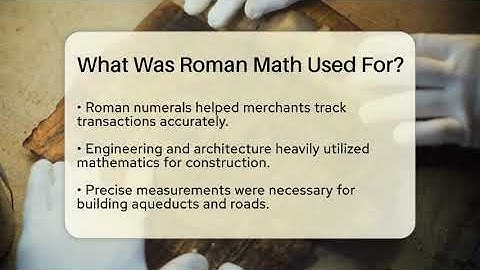 What Was Roman Math Used For? - Science Through Time