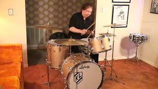 Ludwig Classic 60`s Drums- One Of The Best Made Of All Time-Drum Solo Workout