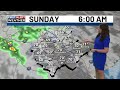 Small rain chances through the start of next week.