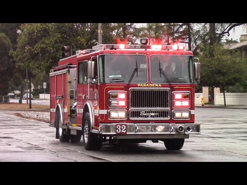 Pasadena Fire Dept. Engine 32 & LACo.FD Engine 66