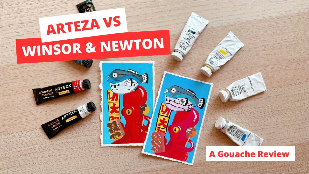 arteza-gouache-vs-winsor-newton-gouache-review-youtube