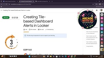 Creating Tile-based Dashboard Alerts in Looker || #GSP1160 #qwiklabs