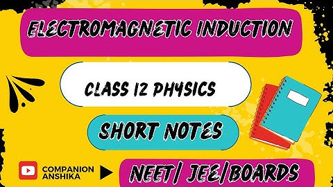 Electromagnetic Induction || Class 12th Physics || Chapter 6 || Handwritten Notes
