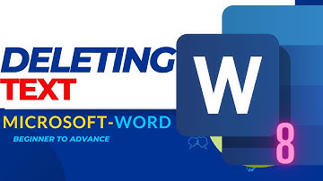 Deleting text in ms word