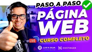 Cómo Crear Una PÁGINA WEB para NEGOCIO ▶︎ Curso gratis Completo 🔥 Desde cero, Paso a Paso👌