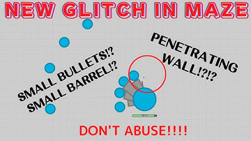 Diep.io | NEW GLITCH IN MAZE (PENETRATING WALL!?)