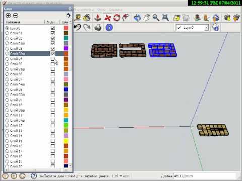 Порядовки из проекта SketchUp