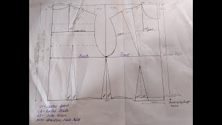 HOW TO DRAFT A BASIC BODICE BLOCK (STEP 1 TO 6)
