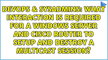 What interaction is required for a Windows server and Cisco router to setup and destroy a...