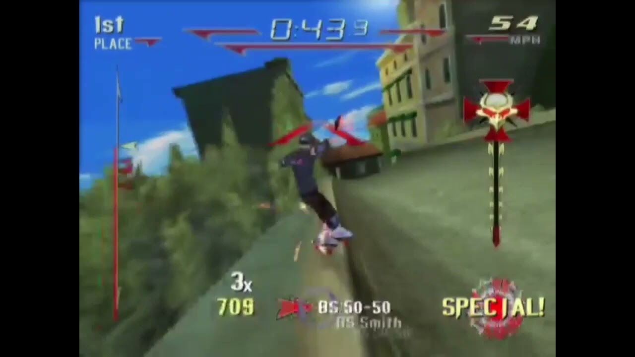 Tony Hawk's Downhill Jam PS2 FASHION WEEK TV KANA SKATEBOARD FALLEN EMPIRE RACE ROME MUMMY LION BASS