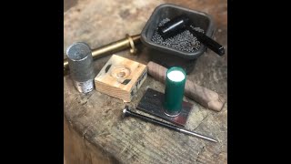 Hand loading Black powder shot shells - No press