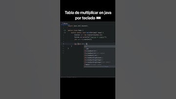 Tablas de multiplicar en java por teclado #programacion #java #programming #programer