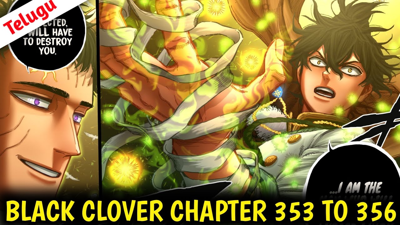 Black Clover Chapter 353 to 356 Explained in Telugu - YouTube