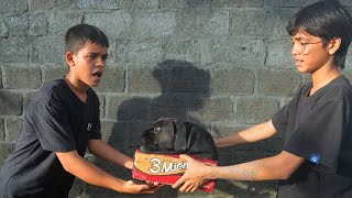 The life of an Orphan Boy and his dog Kaka, Given clothes by good people