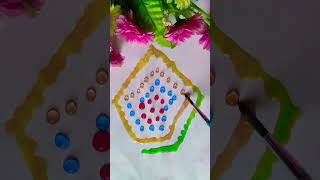 Colour Mixing Rangoli 💫#Satisfying#Fanny#Art #Trending#Shorts#video #Viral#video#drawing#painting🧡🤍💚
