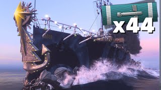 95-knot torpedoes launched nonstop to control flank