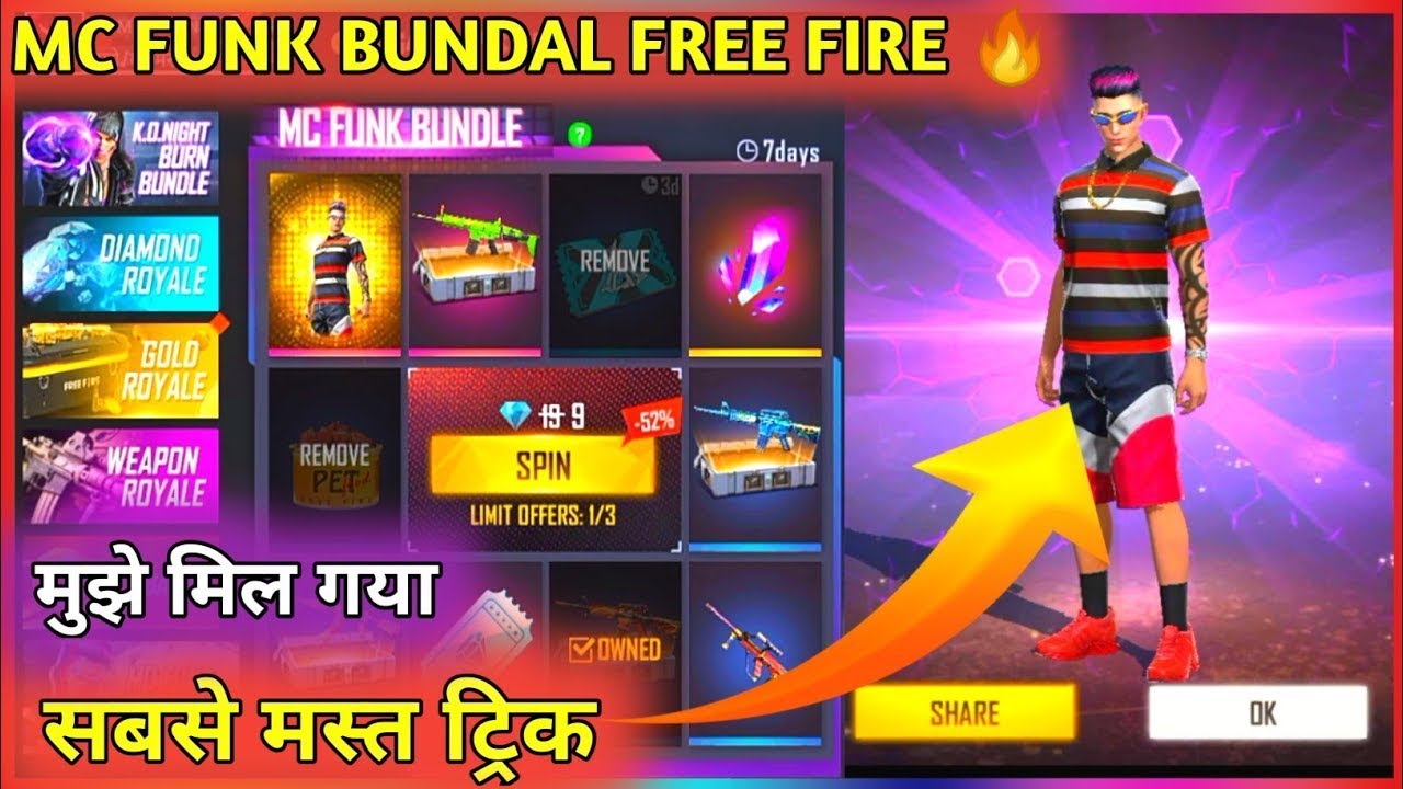 MC FUNK BUNDLE OPENING | ONE SPIN TRICK😍 | HOW MUCH I SPEND | 