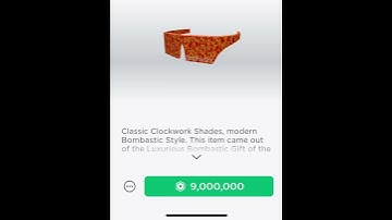 Roblox New Limited Bombastic Clockwork Shades