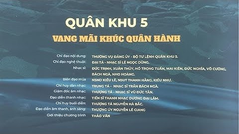 Hội diễn nghệ thuật chuyên nghiệp 2023 - Đoàn văn công Quân Khu 5