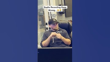 Studio Recording Gone Wrong… 😳🤦‍♂️