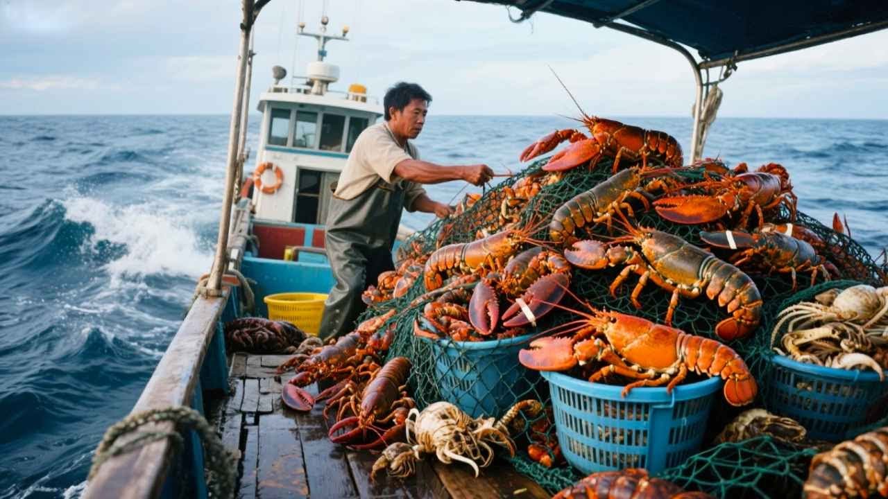 值钱海货拉到爆！阿杰光虾就买500块，2000多枚钩全部扔下海直接爆仓！【岛民阿杰】