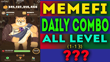 memefi daily combo | All levels (1-13) | today memefi 2,000,000 coin