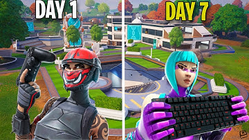 1 WEEK Controller To Keyboard And Mouse Progression (Fortnite)