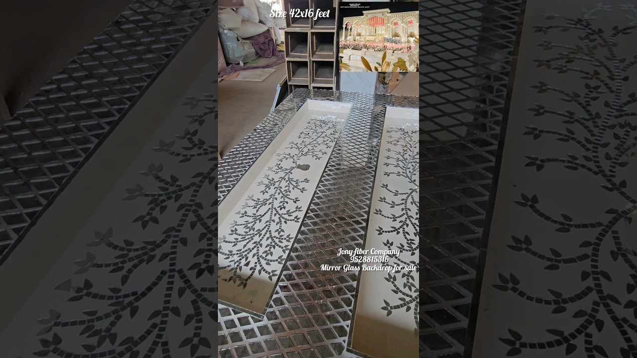 Mirror Wedding Stage for sale / Mirror Backdrop for wedding Decoration / Glass Stage for wedding...