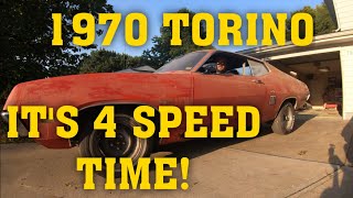 4 Speed Swap! Abandoned 1970 Ford Torino Gets Major Upgrade!