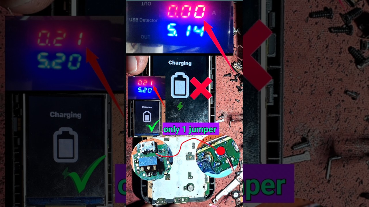 jio f491h fake charging only 1 jumper fix 🔋