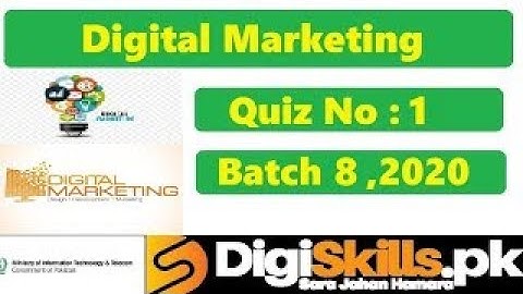 Digiskills - Digital Literacy Quiz 1 Solution Batch 08 || Digital Literacy || Batch 8