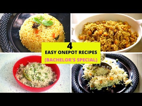 4-வகை-onepot-recipes-/-bachelor's-special-recipes-in-tamil-/-indian-flavours