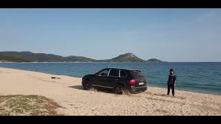 Porsche Cayenne embarrassed me in the sand........