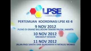 Tvc Lpse 30 Detik Rapat Koordinasi Tahun 2012