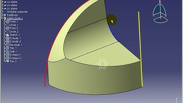 CATIA V5 Surface Design Method 5 (Knob)