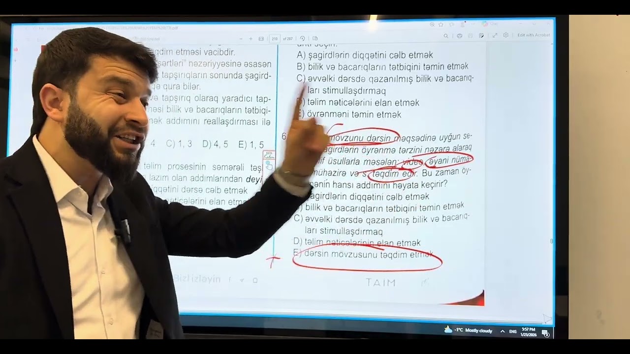 R. Qanye “Öyrənmənin şərtləri” | Test izahları | Elgün Əhmədov | 0506977833 #miq #sertifikasiya 